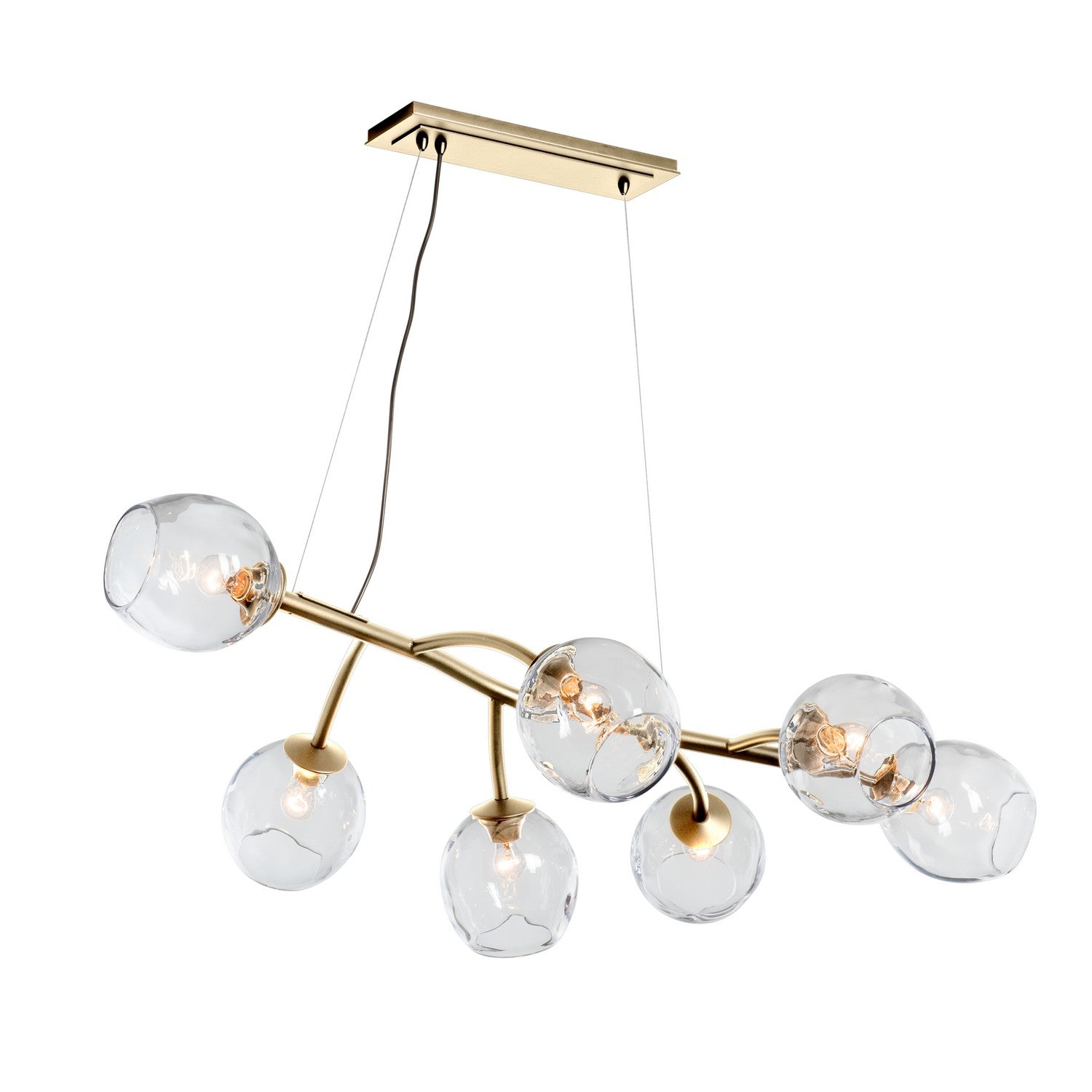 Hubbardton Forge - 138573-SKT-STND-86-ZM0588 - Seven Light Pendant - Vine - Modern Brass