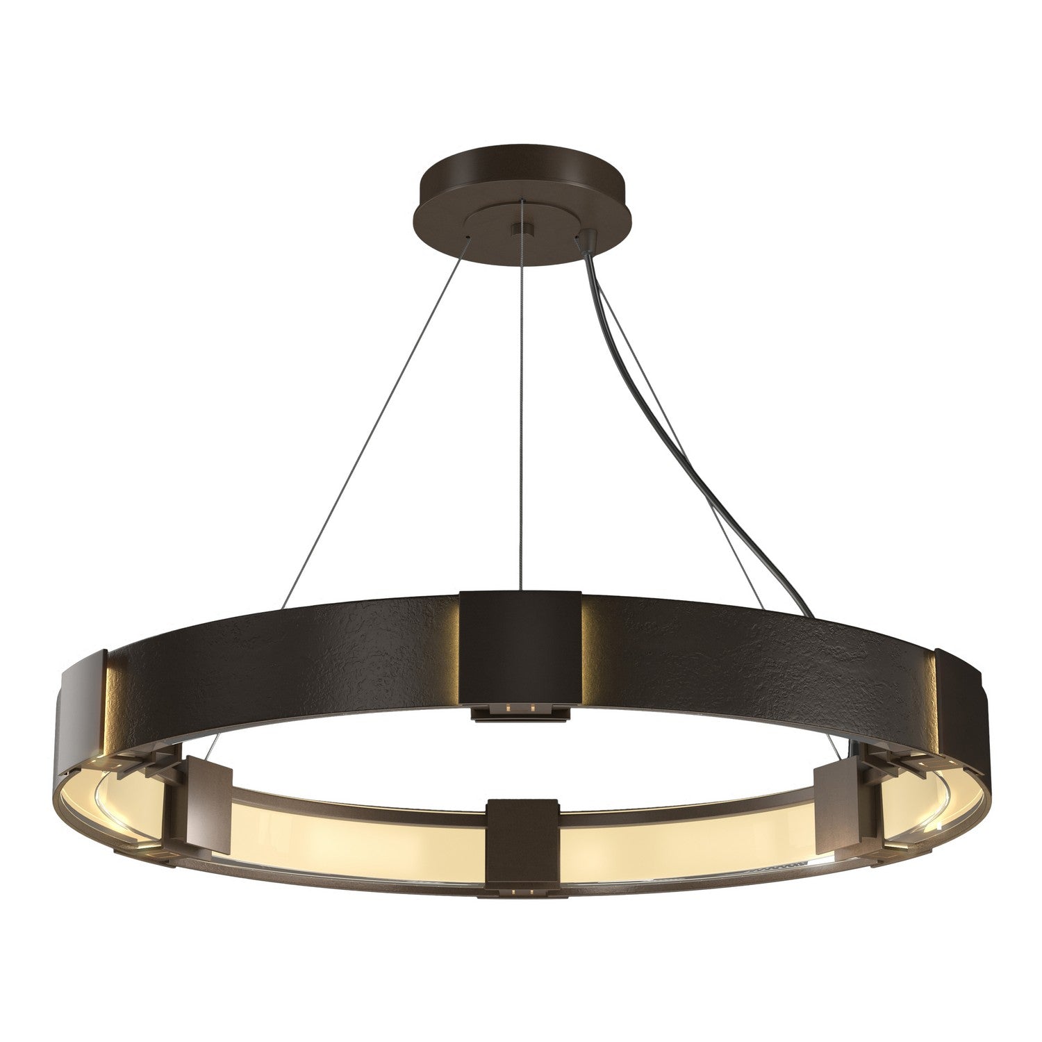 Hubbardton Forge - 138585-SKT-STND-05-ZM0399 - Six Light Pendant - Aura - Bronze