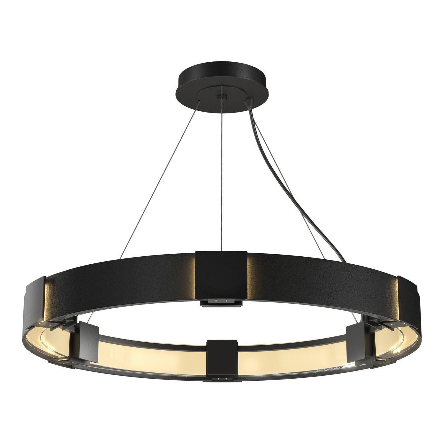 Hubbardton Forge - 138585-SKT-STND-10-ZM0399 - Six Light Pendant - Aura - Black