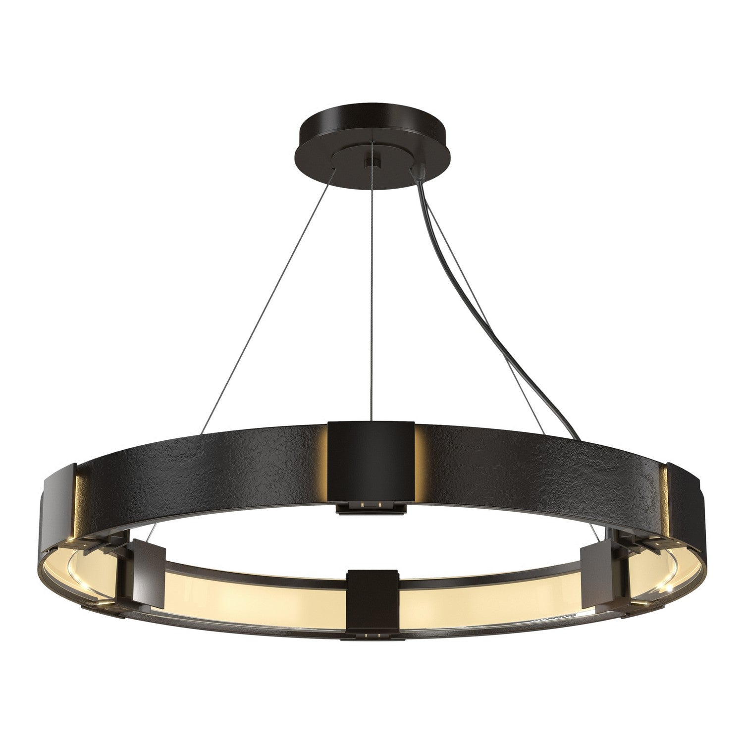 Hubbardton Forge - 138585-SKT-STND-14-ZM0399 - Six Light Pendant - Aura - Oil Rubbed Bronze