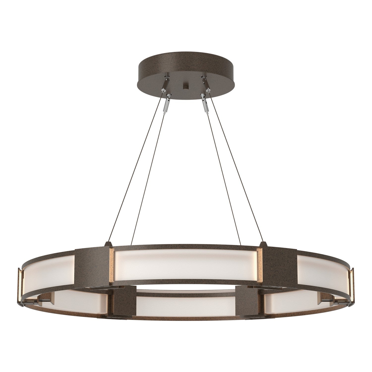 Hubbardton Forge - 138588-SKT-STND-05-FD0399 - Aura Glass Pendant - Aura - Bronze