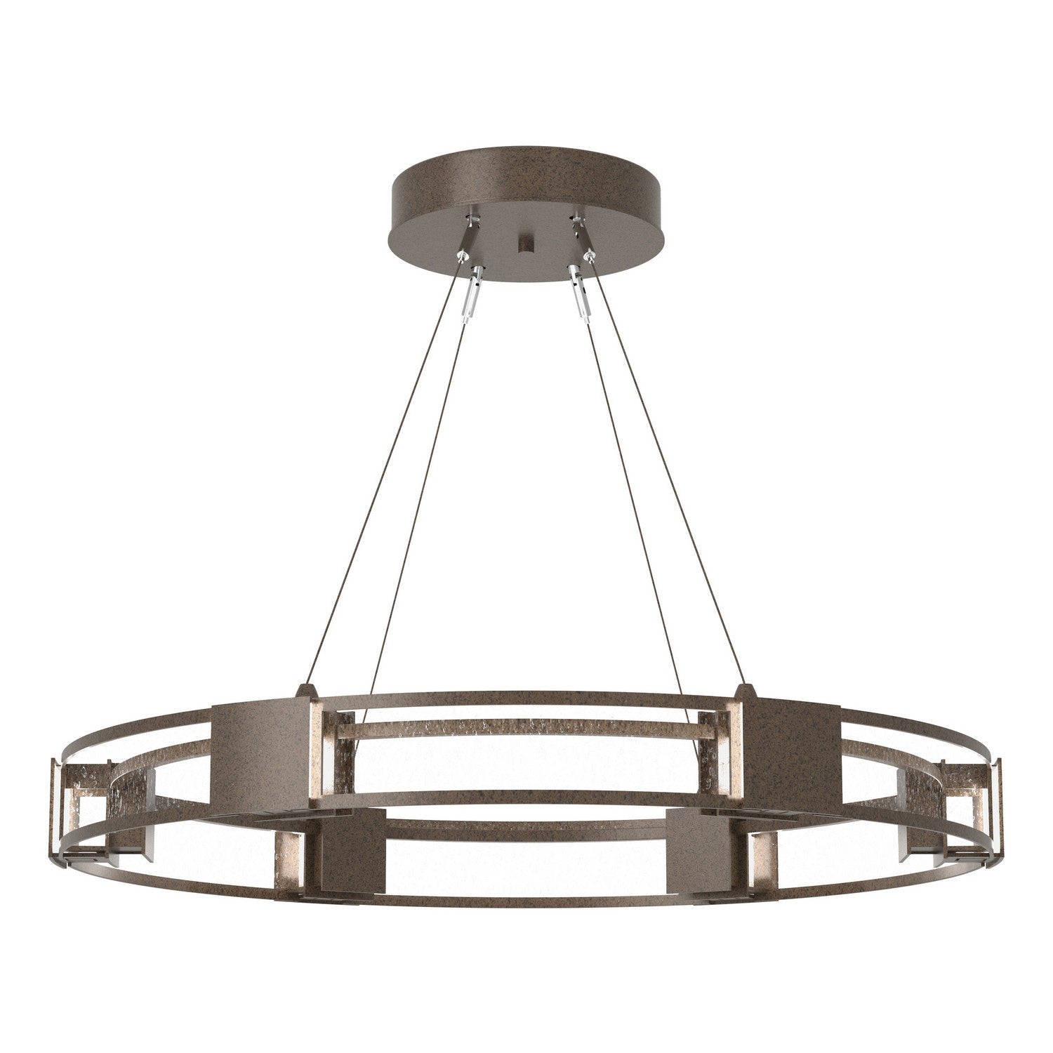 Hubbardton Forge - 138588-SKT-STND-05-II0399 - Aura Glass Pendant - Aura - Bronze