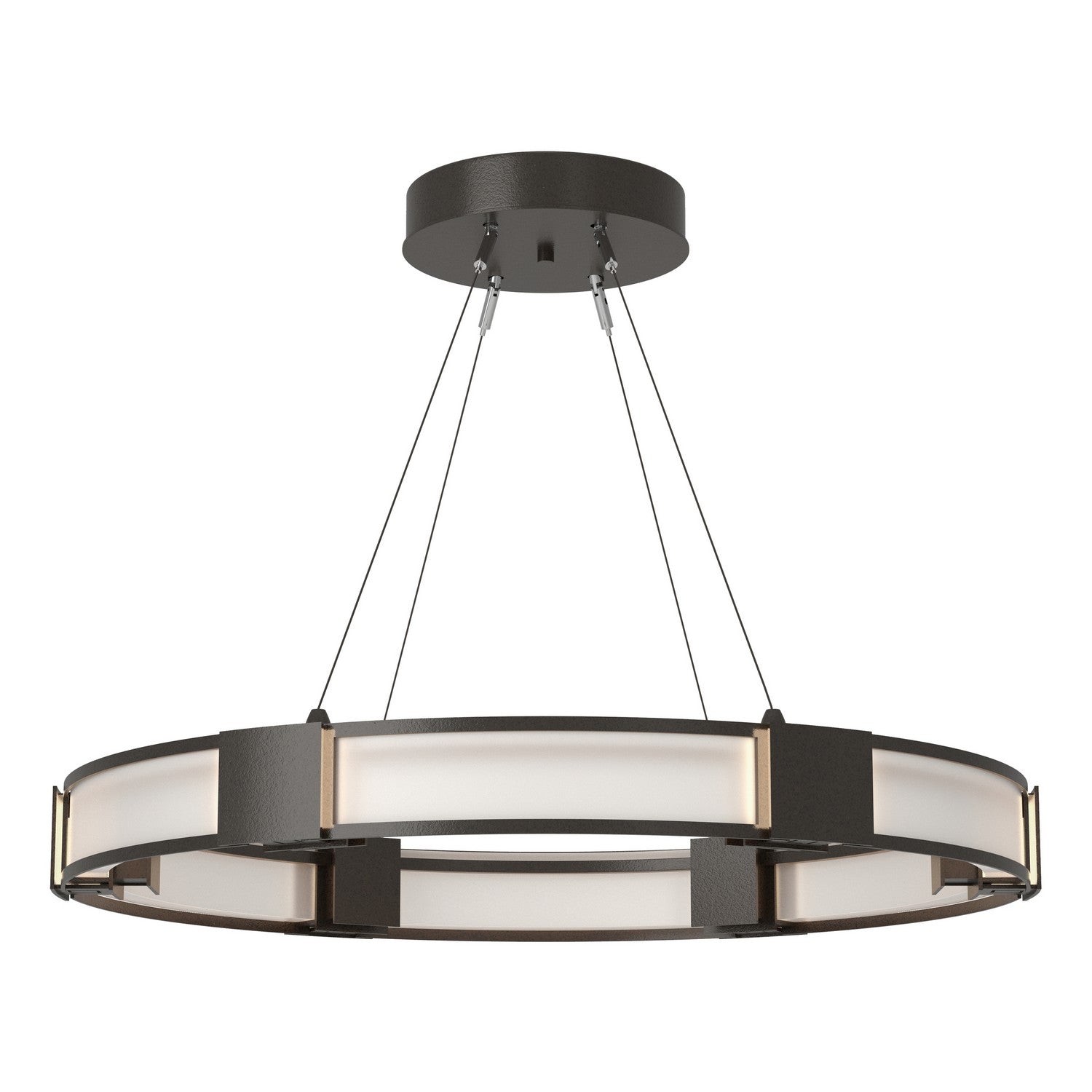 Hubbardton Forge - 138588-SKT-STND-14-FD0399 - Aura Glass Pendant - Aura - Oil Rubbed Bronze