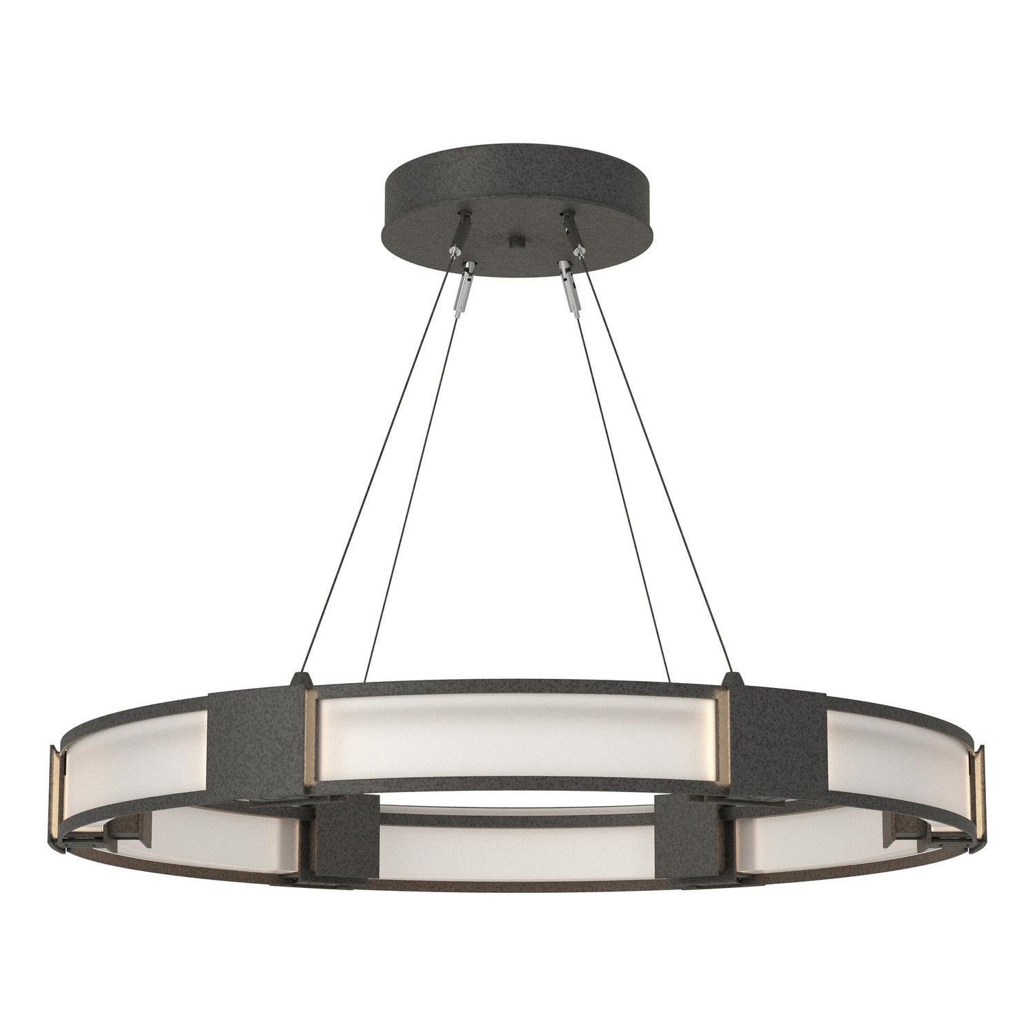 Hubbardton Forge - 138588-SKT-STND-20-FD0399 - Aura Glass Pendant - Aura - Natural Iron