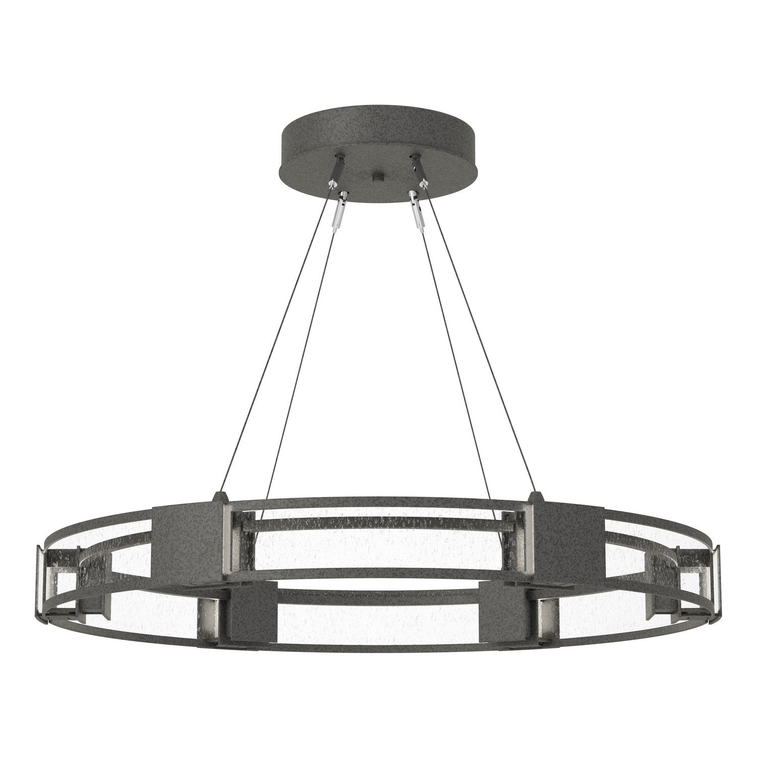Hubbardton Forge - 138588-SKT-STND-20-II0399 - Aura Glass Pendant - Aura - Natural Iron