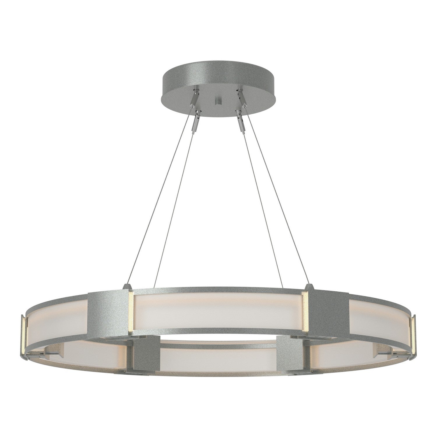 Hubbardton Forge - 138588-SKT-STND-82-FD0399 - Aura Glass Pendant - Aura - Vintage Platinum