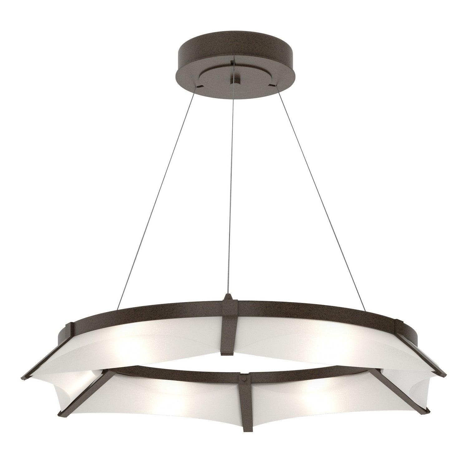 Hubbardton Forge - 138650-LED-STND-05-SH1974 - LED Pendant - Bento - Bronze