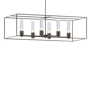 Hubbardton Forge - 138940-SKT-MULT-07-14-II0392 - Six Light Pendant - Portico - Dark Smoke