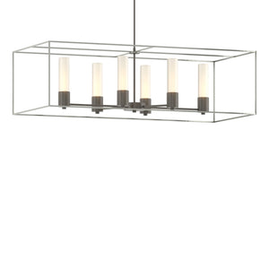 Hubbardton Forge - 138940-SKT-MULT-07-85-GG0392 - Six Light Pendant - Portico - Dark Smoke