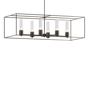Hubbardton Forge - 138940-SKT-MULT-10-05-II0392 - Six Light Pendant - Portico - Black