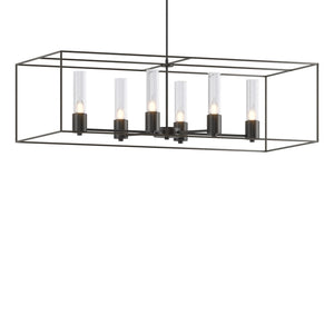 Hubbardton Forge - 138940-SKT-MULT-10-07-II0392 - Six Light Pendant - Portico - Black