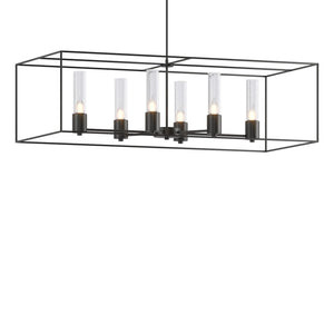 Hubbardton Forge - 138940-SKT-MULT-10-10-II0392 - Six Light Pendant - Portico - Black