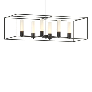 Hubbardton Forge - 138940-SKT-MULT-10-20-GG0392 - Six Light Pendant - Portico - Black