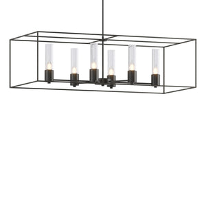 Hubbardton Forge - 138940-SKT-MULT-10-20-II0392 - Six Light Pendant - Portico - Black