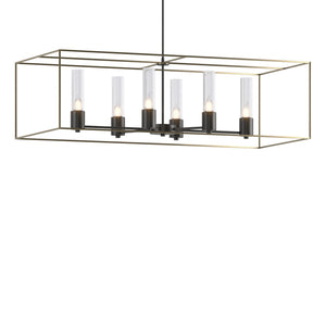 Hubbardton Forge - 138940-SKT-MULT-10-84-II0392 - Six Light Pendant - Portico - Black