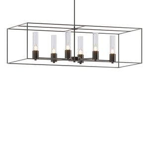Hubbardton Forge - 138940-SKT-MULT-14-07-II0392 - Six Light Pendant - Portico - Oil Rubbed Bronze