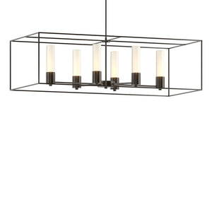 Hubbardton Forge - 138940-SKT-MULT-14-14-GG0392 - Six Light Pendant - Portico - Oil Rubbed Bronze
