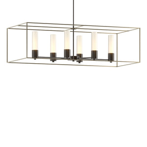 Hubbardton Forge - 138940-SKT-MULT-14-84-GG0392 - Six Light Pendant - Portico - Oil Rubbed Bronze