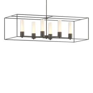 Hubbardton Forge - 138940-SKT-MULT-20-10-GG0392 - Six Light Pendant - Portico - Natural Iron