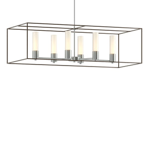 Hubbardton Forge - 138940-SKT-MULT-82-05-GG0392 - Six Light Pendant - Portico - Vintage Platinum