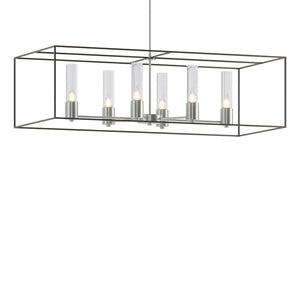 Hubbardton Forge - 138940-SKT-MULT-82-07-II0392 - Six Light Pendant - Portico - Vintage Platinum