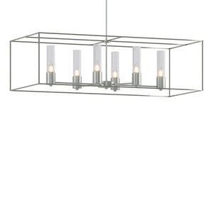 Hubbardton Forge - 138940-SKT-MULT-82-85-II0392 - Six Light Pendant - Portico - Vintage Platinum