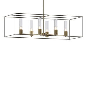 Hubbardton Forge - 138940-SKT-MULT-84-14-II0392 - Six Light Pendant - Portico - Soft Gold