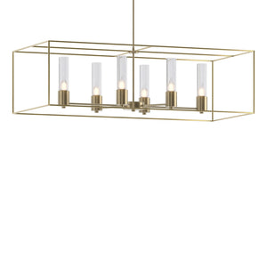 Hubbardton Forge - 138940-SKT-MULT-84-86-II0392 - Six Light Pendant - Portico - Soft Gold