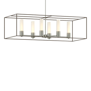 Hubbardton Forge - 138940-SKT-MULT-85-05-GG0392 - Six Light Pendant - Portico - Sterling