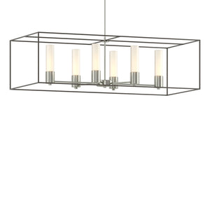 Hubbardton Forge - 138940-SKT-MULT-85-07-GG0392 - Six Light Pendant - Portico - Sterling