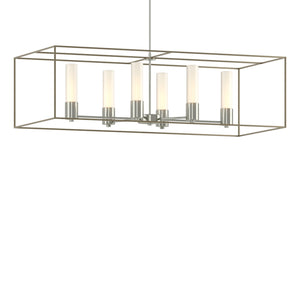 Hubbardton Forge - 138940-SKT-MULT-85-84-GG0392 - Six Light Pendant - Portico - Sterling