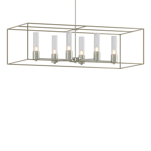 Hubbardton Forge - 138940-SKT-MULT-85-84-II0392 - Six Light Pendant - Portico - Sterling