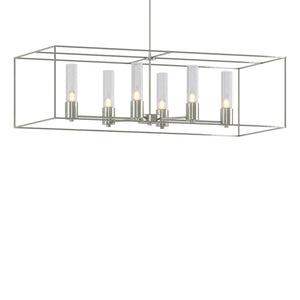 Hubbardton Forge - 138940-SKT-MULT-85-85-II0392 - Six Light Pendant - Portico - Sterling