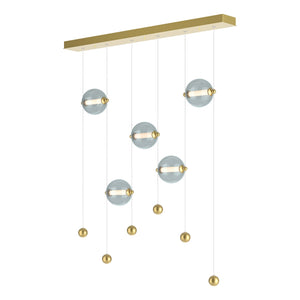 Hubbardton Forge - 139050-LED-STND-86-YL0668 - LED Pendant - Abacus - Modern Brass