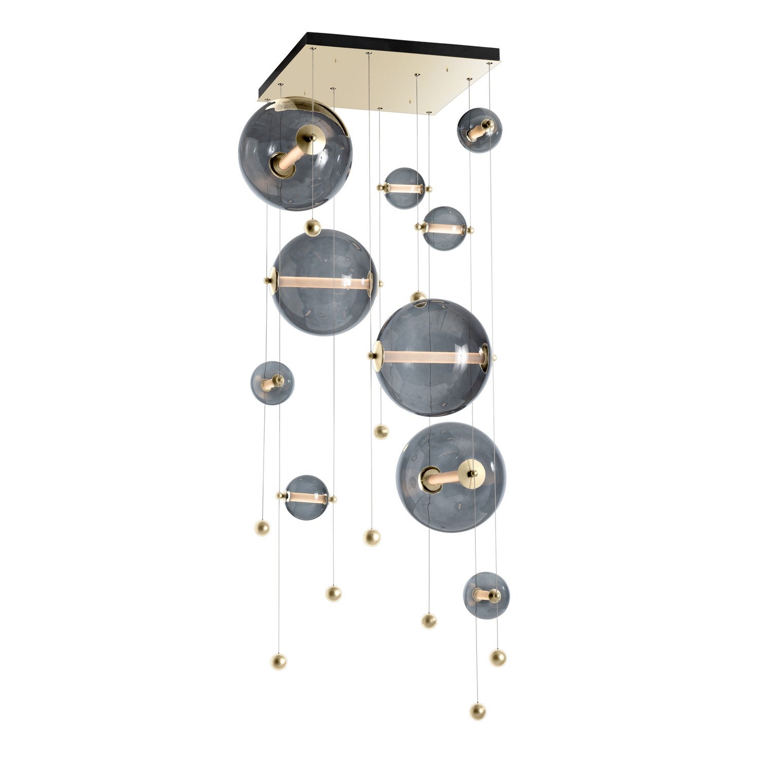 Hubbardton Forge - 139051-LED-STND-89-YL0694 - Abacus 10-Light Square LED Pendant - Abacus - Ink