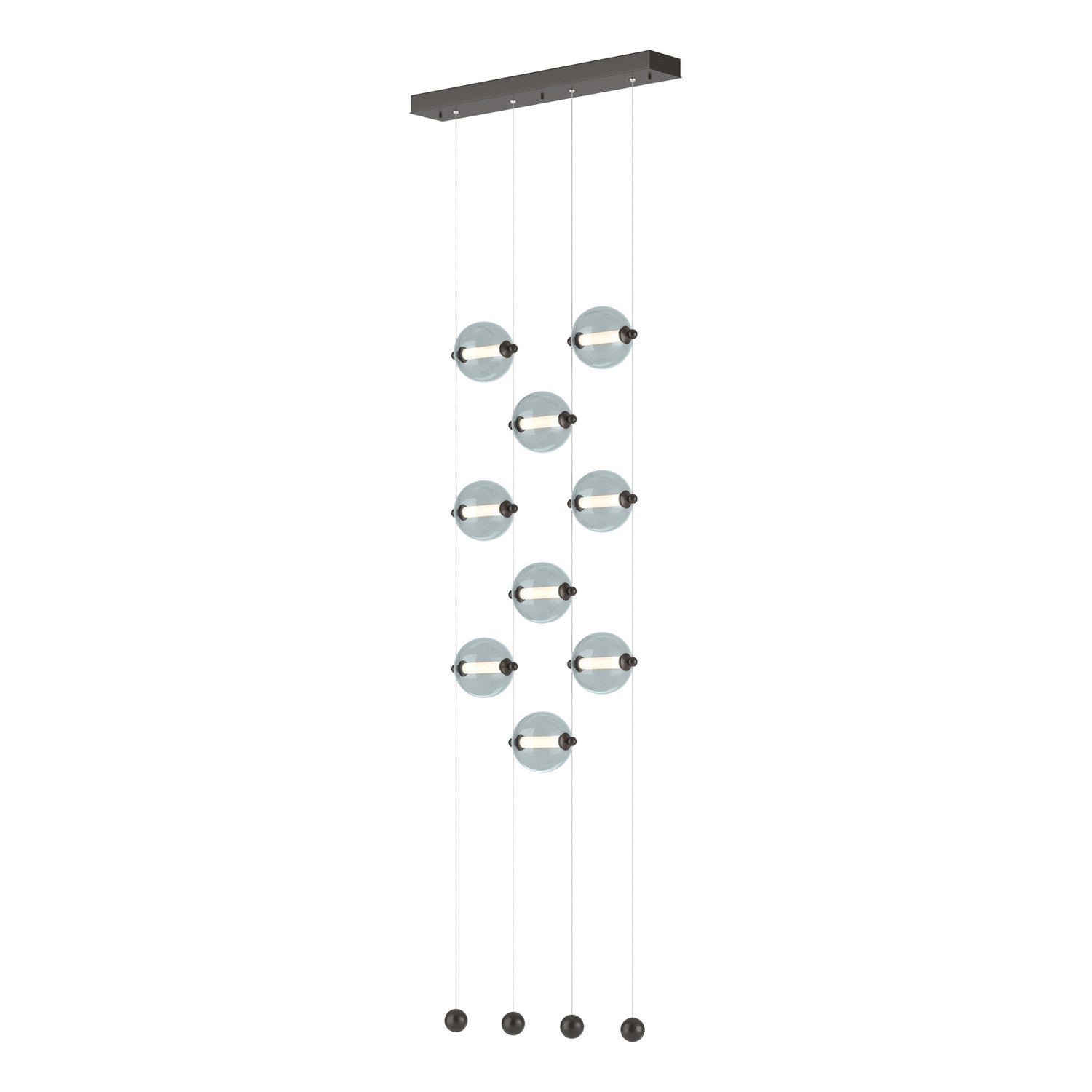 Hubbardton Forge - 139057-LED-STND-14-YL0668 - LED Pendant - Abacus - Oil Rubbed Bronze