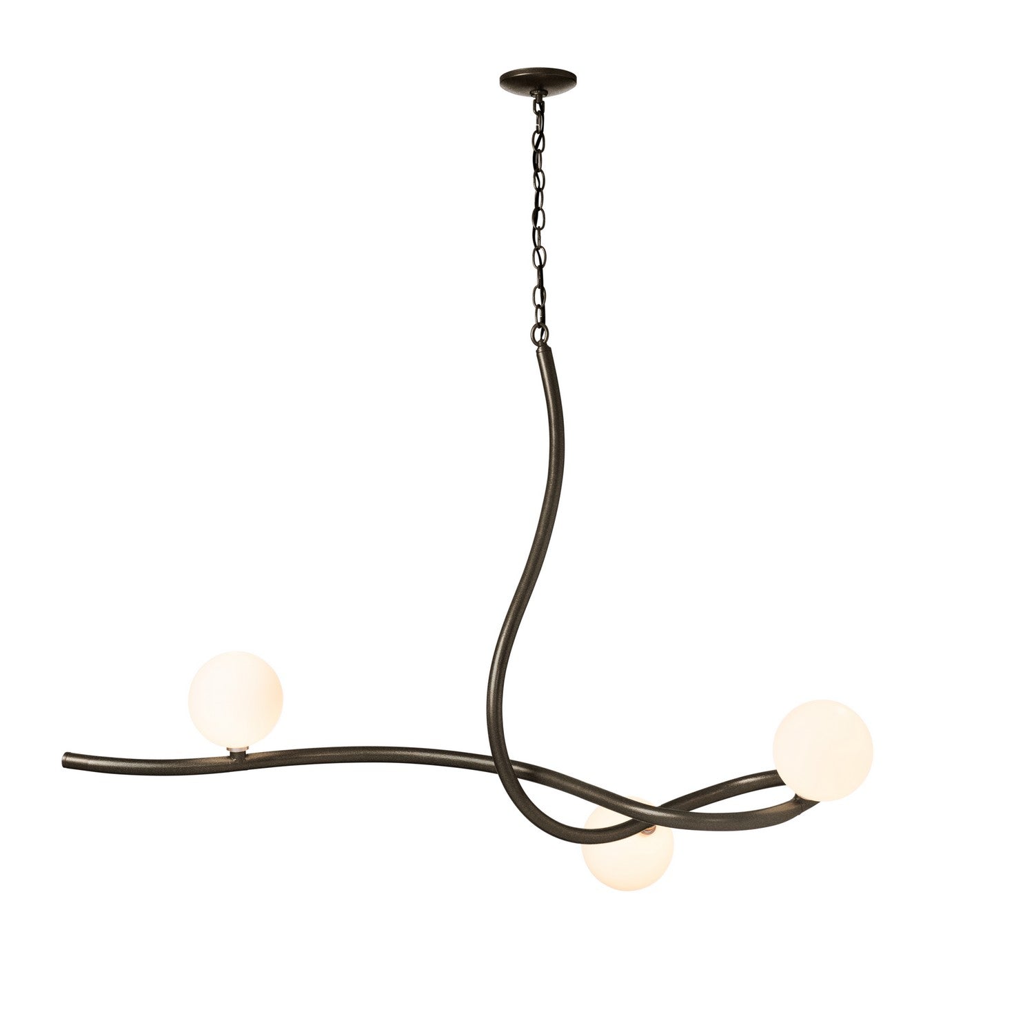 Hubbardton Forge - 139201-SKT-14-GG0677 - Three Light Pendant - Slide - Oil Rubbed Bronze