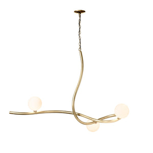 Hubbardton Forge - 139201-SKT-86-GG0677 - Three Light Pendant - Slide - Modern Brass