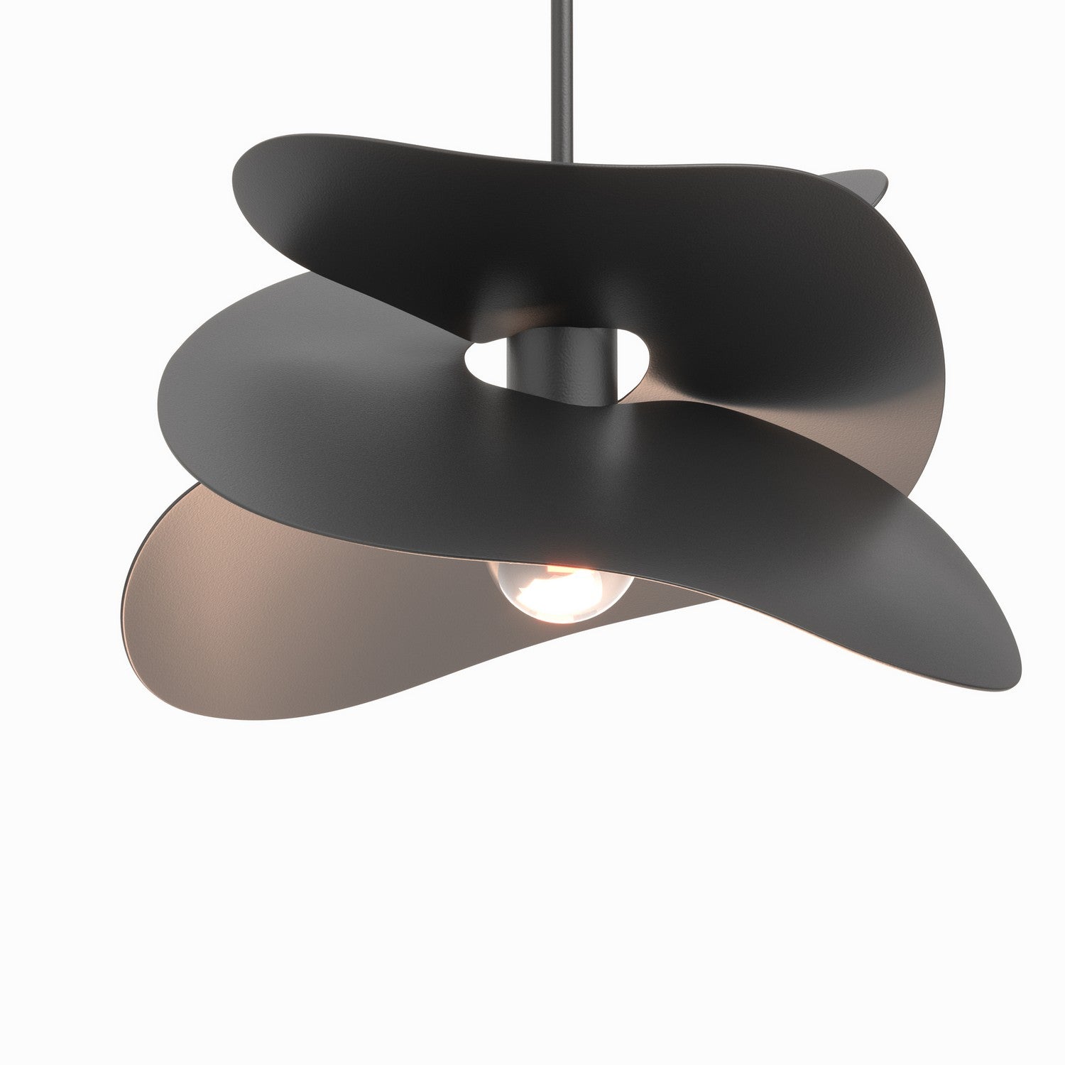 Hubbardton Forge - 139450-SKT-MULT-10 - One Light Pendant - Hibiscus - Black