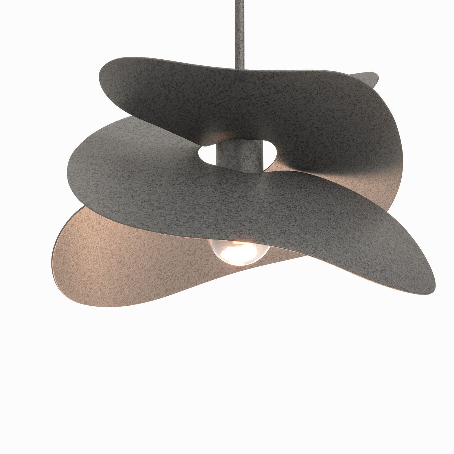 Hubbardton Forge - 139450-SKT-MULT-20 - One Light Pendant - Hibiscus - Natural Iron