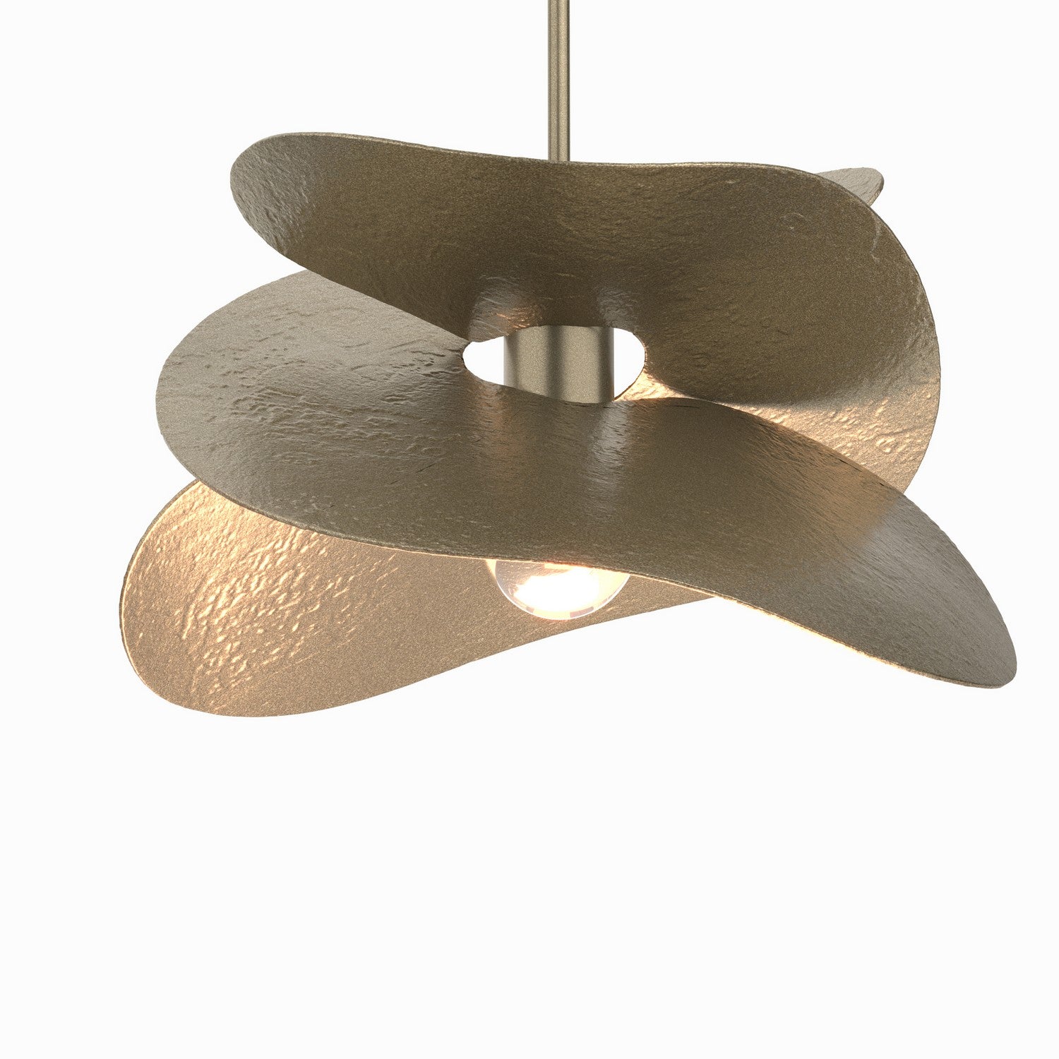 Hubbardton Forge - 139450-SKT-MULT-84 - One Light Pendant - Hibiscus - Soft Gold