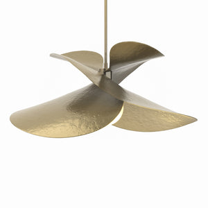 Hubbardton Forge - 139455-SKT-MULT-86 - One Light Pendant - Hibiscus - Modern Brass