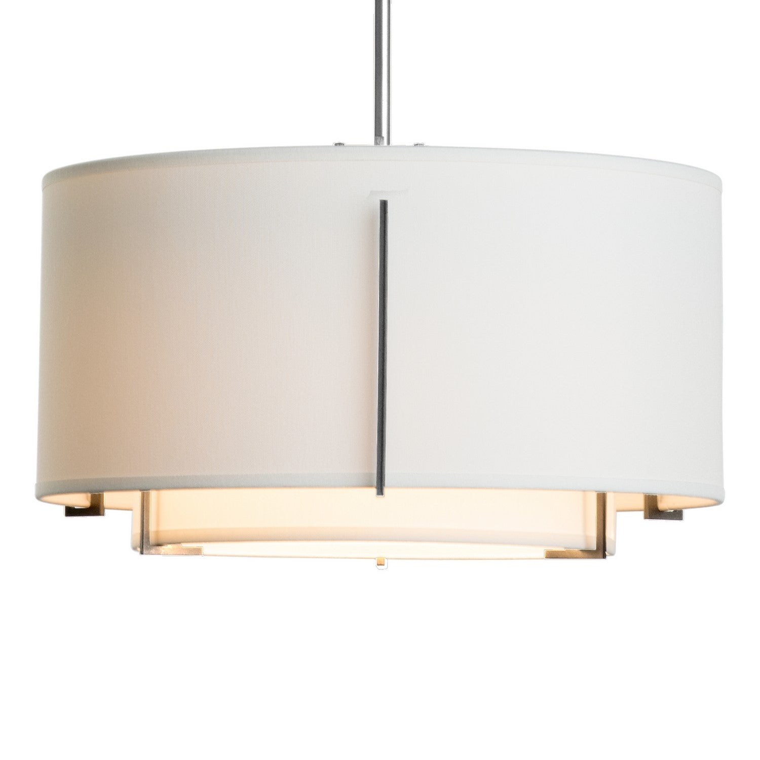 Hubbardton Forge - 139602-SKT-MULT-85-SF1099-SF1590 - Exos Small Double Shade Pendant - Exos - Sterling