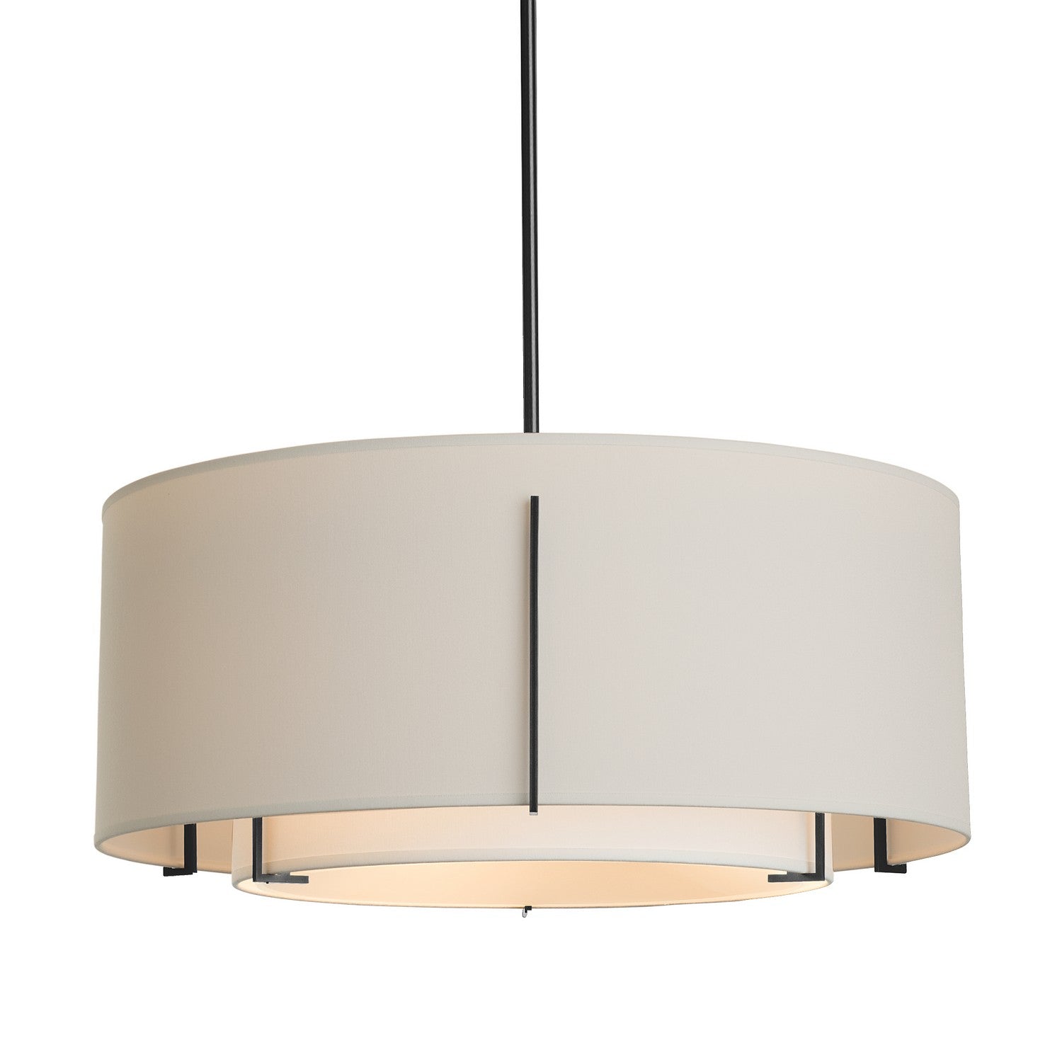 Hubbardton Forge - 139605-SKT-MULT-20-SF1590-SE2290 - Exos Double Shade Pendant - Exos - Natural Iron