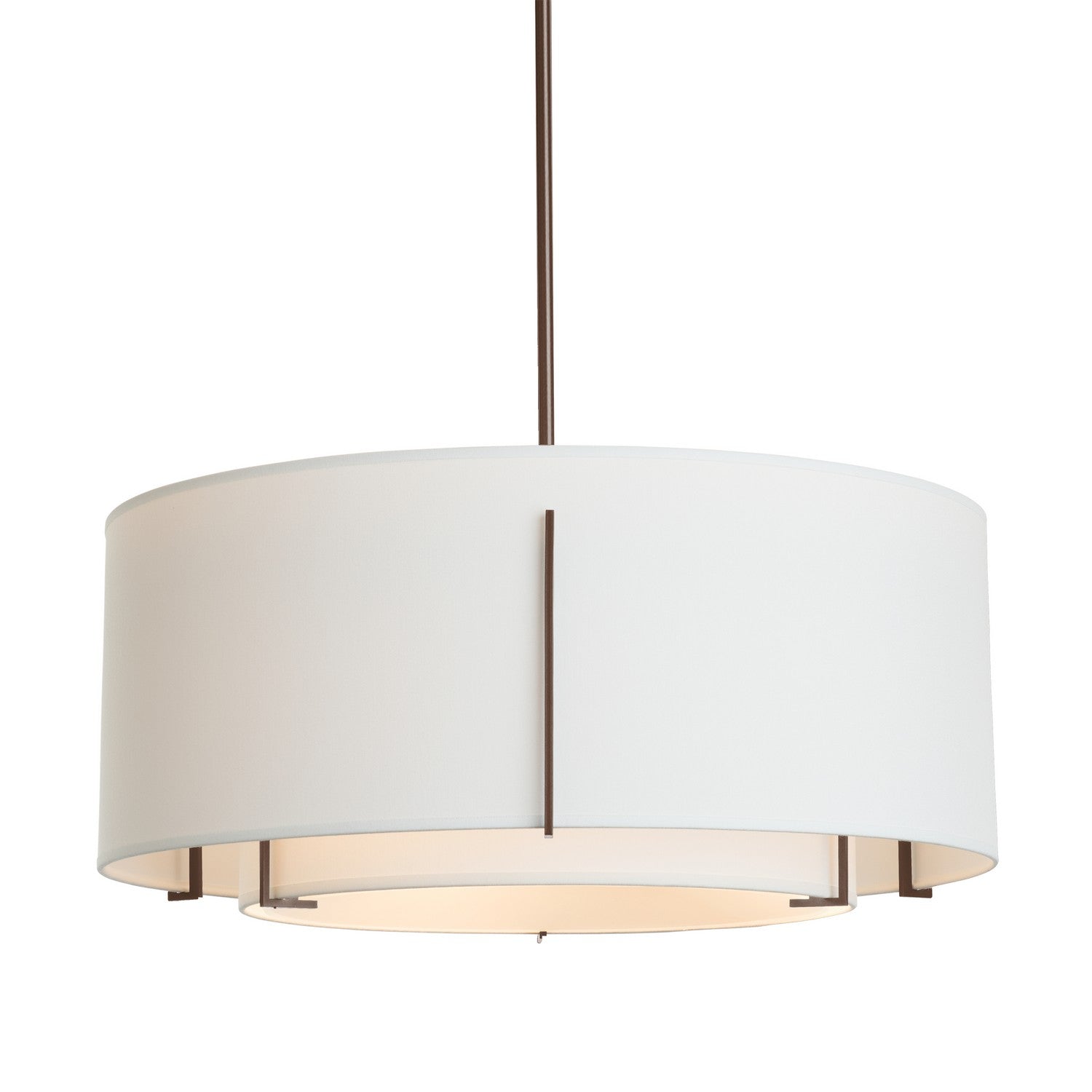 Hubbardton Forge - 139610-SKT-MULT-05-SF2290-SF2899 - Exos Large Double Shade Pendant - Exos - Bronze