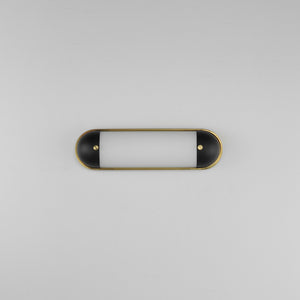 Maxim - 39561SWBKNAB - LED Bath Vanity - Capsule - Black / Natural Aged Brass