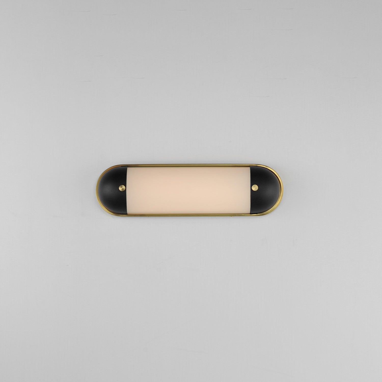 Maxim - 39561SWBKNAB - LED Bath Vanity - Capsule - Black / Natural Aged Brass