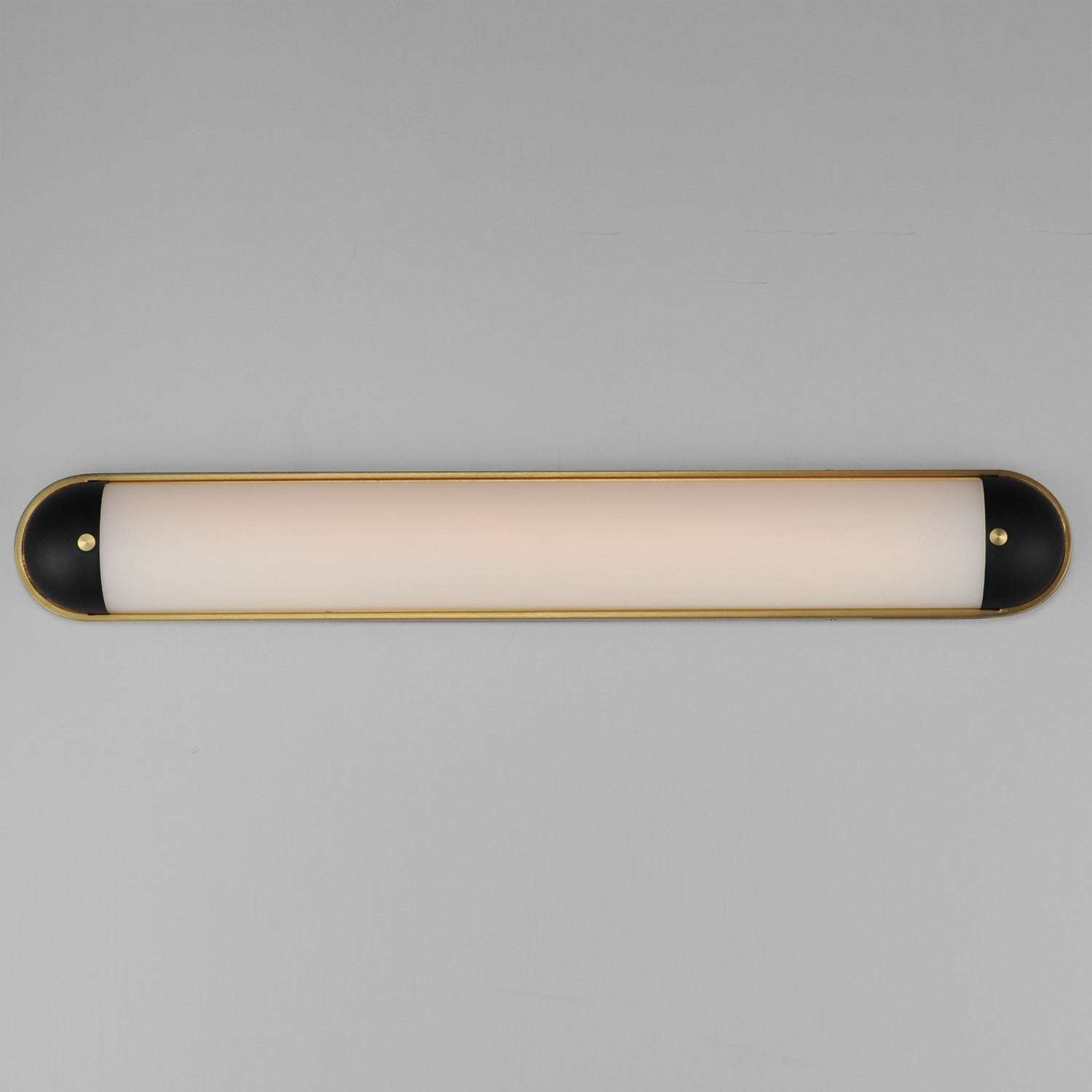 Maxim - 39564SWBKNAB - LED Bath Vanity - Capsule - Black / Natural Aged Brass