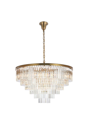 Elegant Lighting - 1201D44SG/RC - 33 Light Chandelier - Sydney - Satin Gold