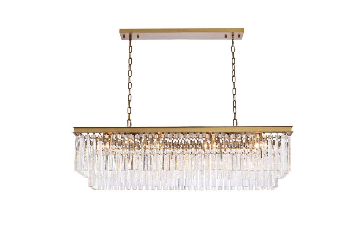 Elegant Lighting - 1202D50SG/RC - 12 Light Chandelier - Sydney - Satin Gold